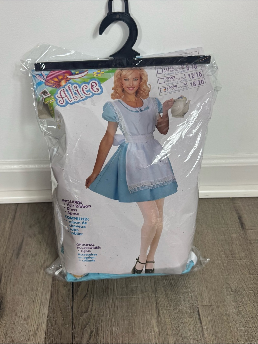 Forum Novelties Alice in Wonderland Costume XL 18/20 Dress Apron Plus Size
